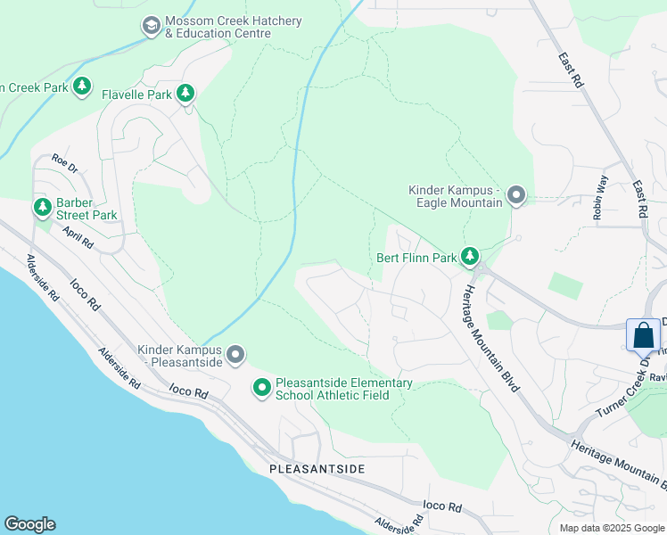 map of restaurants, bars, coffee shops, grocery stores, and more near 536 April Road in Port Moody
