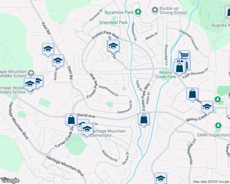 map of restaurants, bars, coffee shops, grocery stores, and more near 197 Aspenwood Drive in Port Moody