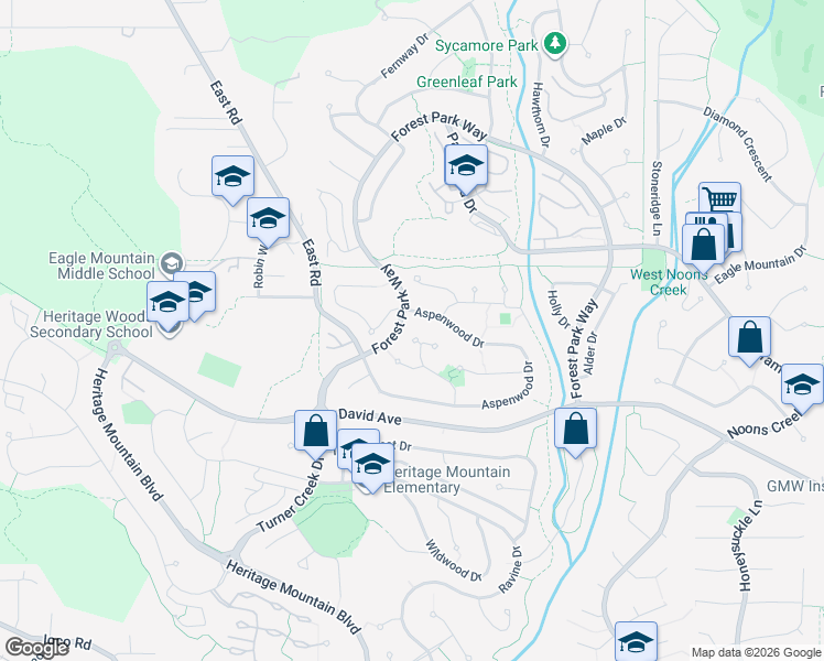 map of restaurants, bars, coffee shops, grocery stores, and more near 130 Cedarwood Drive in Port Moody