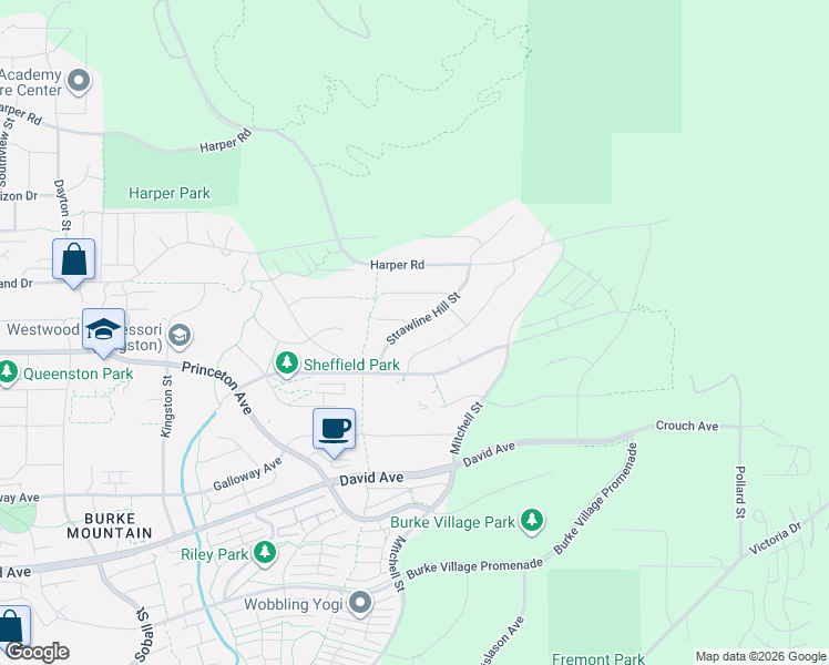 map of restaurants, bars, coffee shops, grocery stores, and more near 1419 Strawline Hill Street in Coquitlam