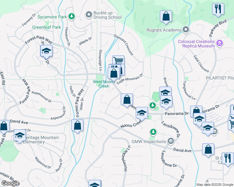 map of restaurants, bars, coffee shops, grocery stores, and more near 1430 Sandstone Crescent in Coquitlam