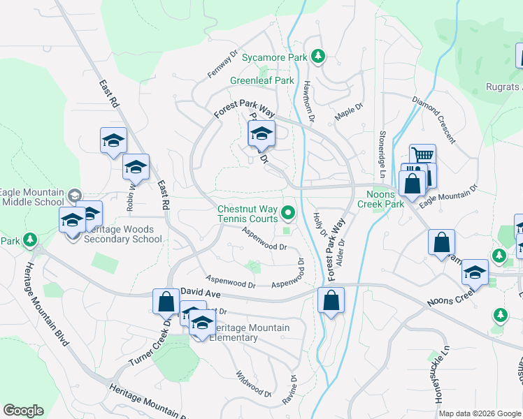 map of restaurants, bars, coffee shops, grocery stores, and more near 122 Chestnut Court in Port Moody