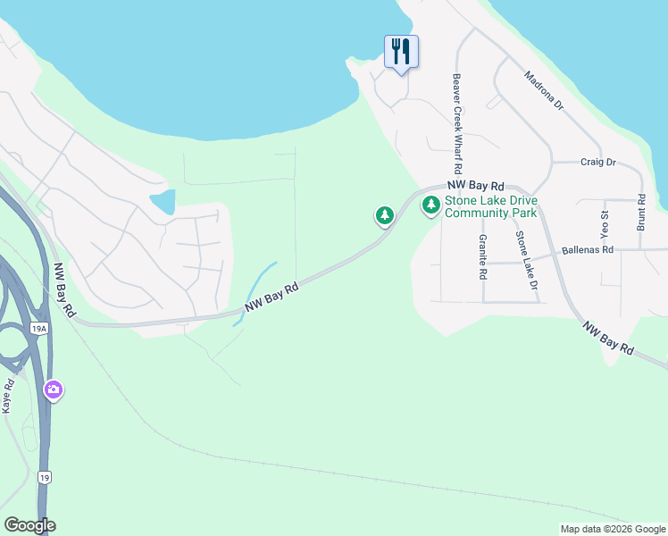 map of restaurants, bars, coffee shops, grocery stores, and more near Northwest Bay Road in Nanoose Bay