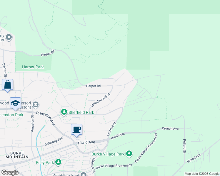 map of restaurants, bars, coffee shops, grocery stores, and more near 1442 Strawline Hill Street in Coquitlam