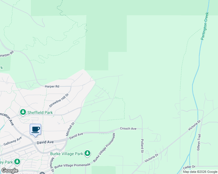 map of restaurants, bars, coffee shops, grocery stores, and more near 3630 Harper Road in Coquitlam
