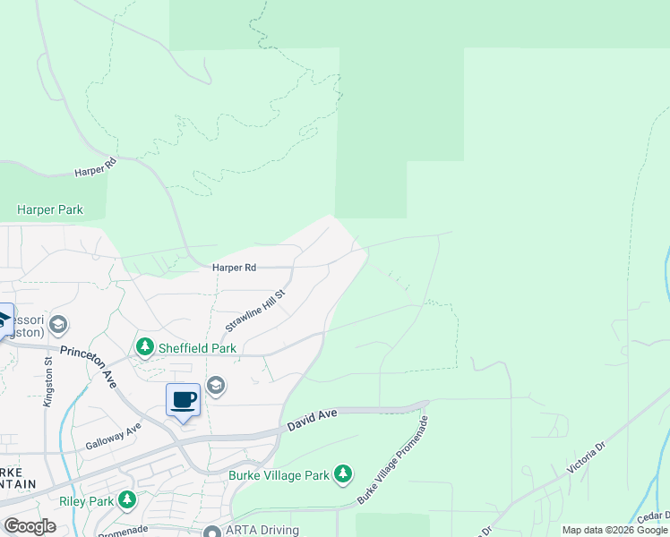 map of restaurants, bars, coffee shops, grocery stores, and more near 3566 Harper Road in Coquitlam