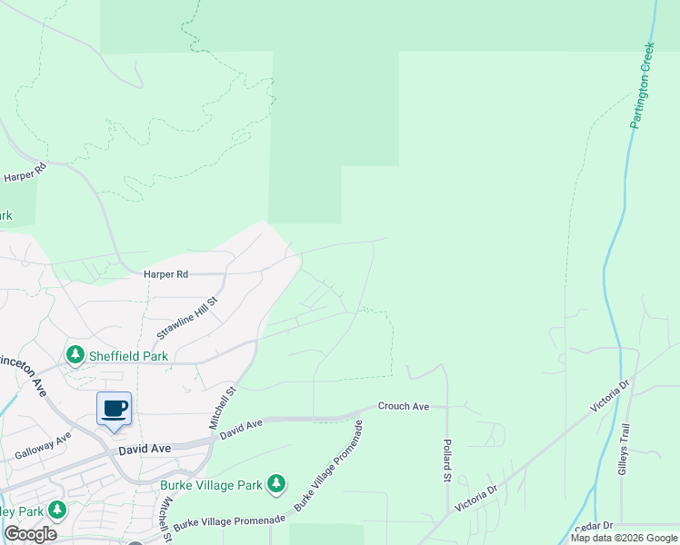 map of restaurants, bars, coffee shops, grocery stores, and more near 3630 Harper Road in Coquitlam
