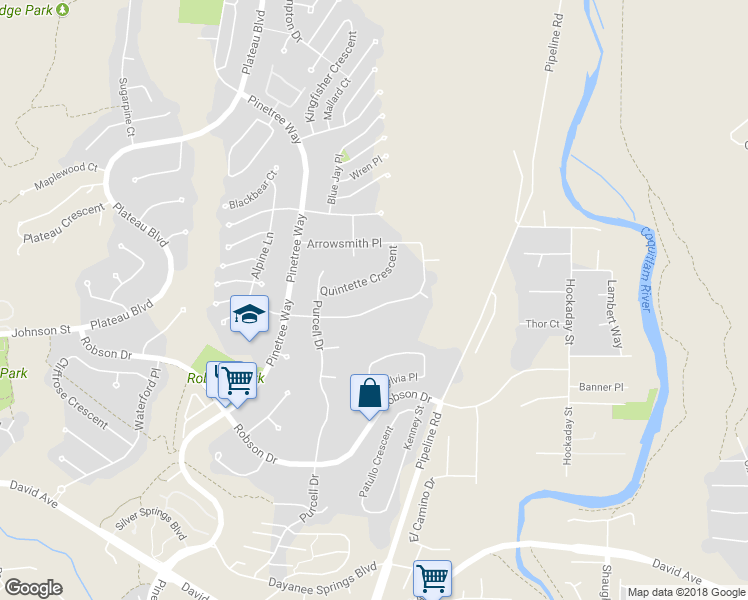 map of restaurants, bars, coffee shops, grocery stores, and more near 3129 Silverthrone Drive in Coquitlam