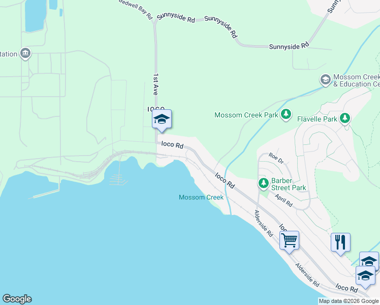 map of restaurants, bars, coffee shops, grocery stores, and more near 1680 Beach Avenue in Port Moody
