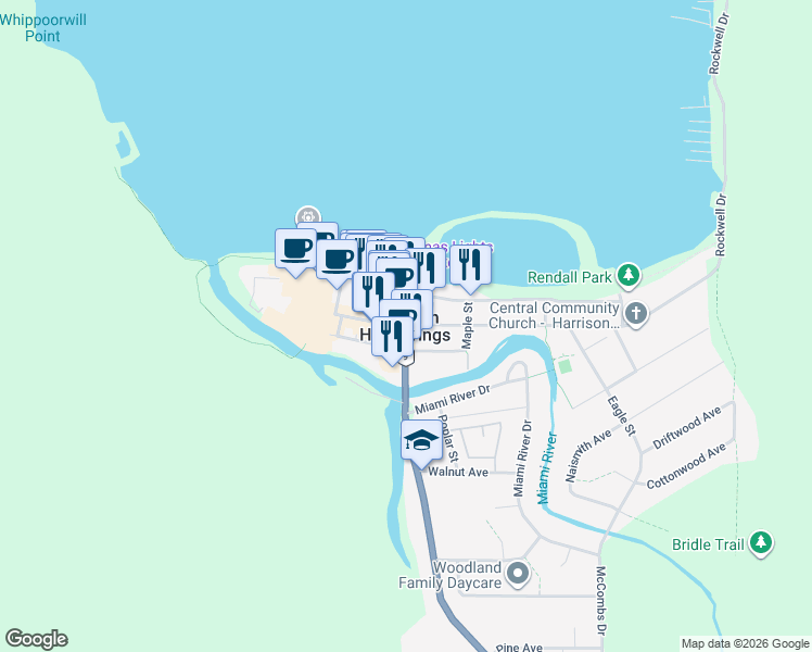 map of restaurants, bars, coffee shops, grocery stores, and more near in Harrison Hot Springs