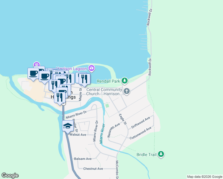 map of restaurants, bars, coffee shops, grocery stores, and more near 450 Esplanade Avenue in Harrison Hot Springs