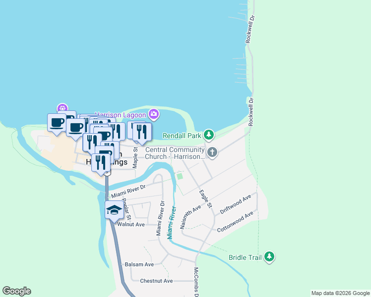 map of restaurants, bars, coffee shops, grocery stores, and more near 430 Esplanade Avenue in Harrison Hot Springs