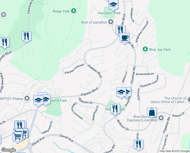 map of restaurants, bars, coffee shops, grocery stores, and more near 1567 Lodgepole Place in Coquitlam