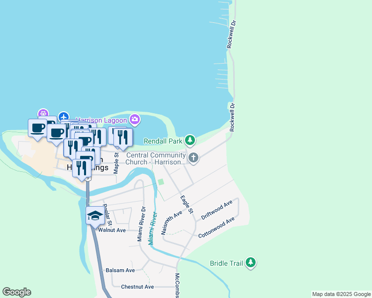 map of restaurants, bars, coffee shops, grocery stores, and more near 500 Esplanade Avenue in Harrison Hot Springs