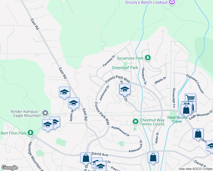map of restaurants, bars, coffee shops, grocery stores, and more near 55 Ashwood Drive in Port Moody