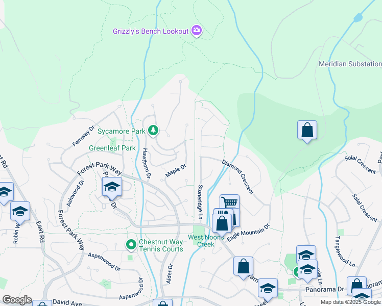 map of restaurants, bars, coffee shops, grocery stores, and more near 148 Maple Drive in Port Moody