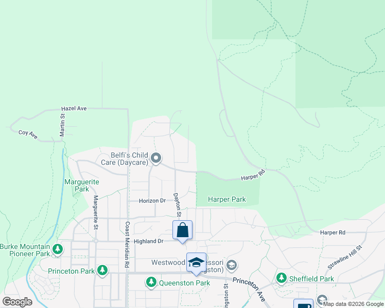 map of restaurants, bars, coffee shops, grocery stores, and more near 1523 Shore View Place in Coquitlam