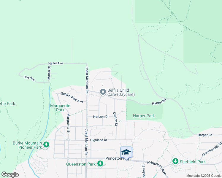 map of restaurants, bars, coffee shops, grocery stores, and more near 1510 Dayton Street in Coquitlam