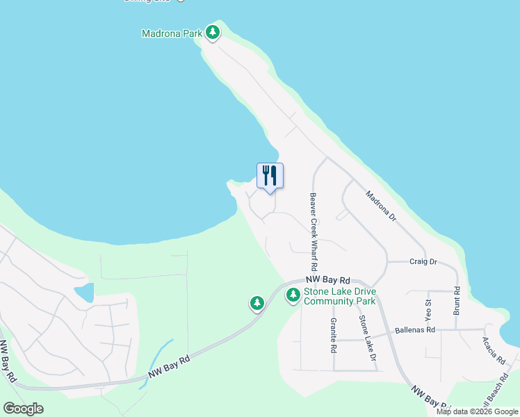 map of restaurants, bars, coffee shops, grocery stores, and more near 1600 Stroulger Road in Nanoose Bay