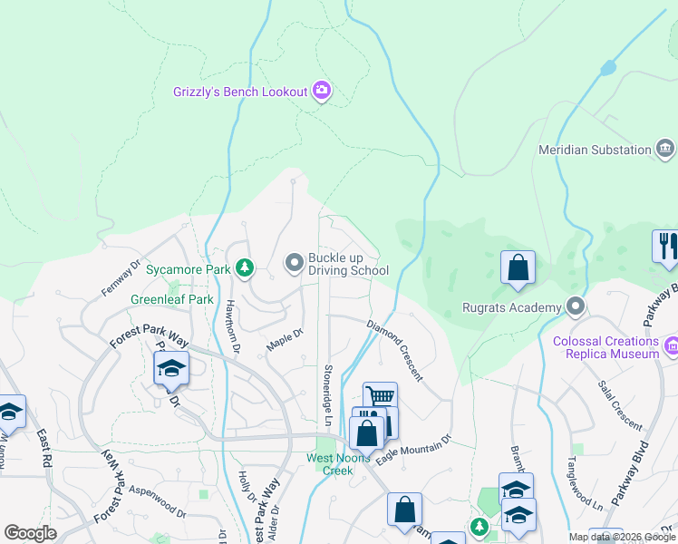 map of restaurants, bars, coffee shops, grocery stores, and more near 2503 Quartz Place in Coquitlam