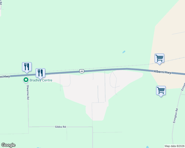map of restaurants, bars, coffee shops, grocery stores, and more near in Parksville