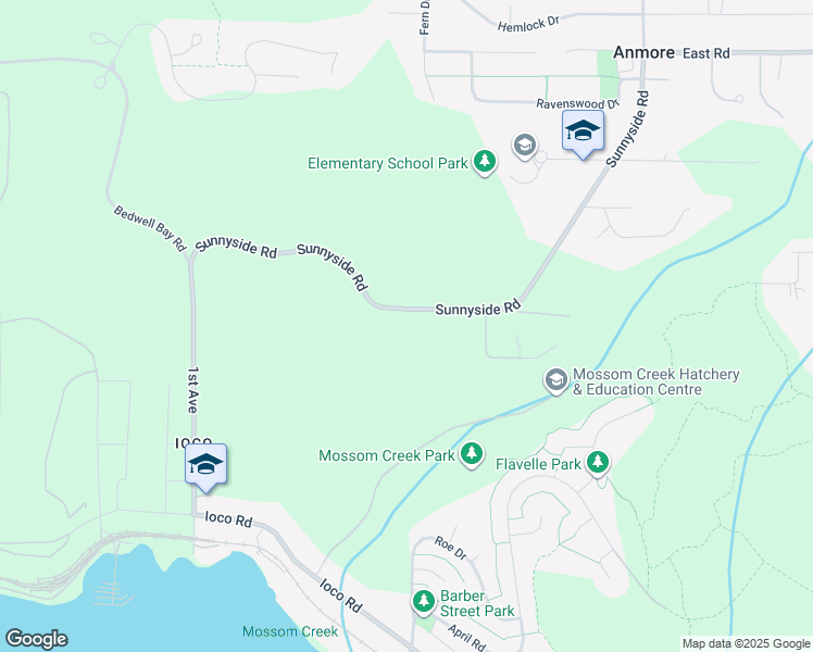 map of restaurants, bars, coffee shops, grocery stores, and more near 2000 Sunnyside Road in Anmore