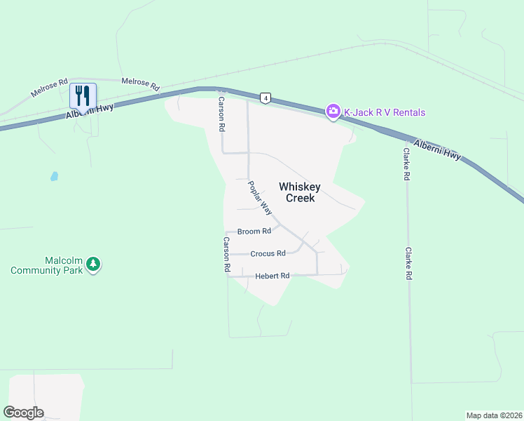 map of restaurants, bars, coffee shops, grocery stores, and more near 3538 Foxglove Road in Qualicum Beach