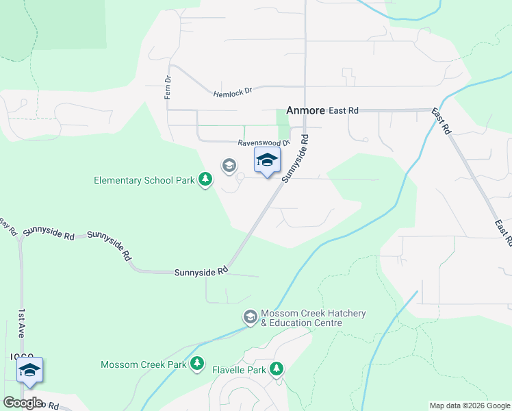 map of restaurants, bars, coffee shops, grocery stores, and more near 2193 Sunnyside Road in Anmore