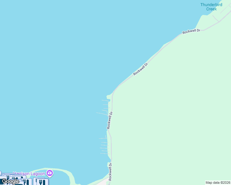map of restaurants, bars, coffee shops, grocery stores, and more near 6116 Rockwell Drive in Harrison Hot Springs