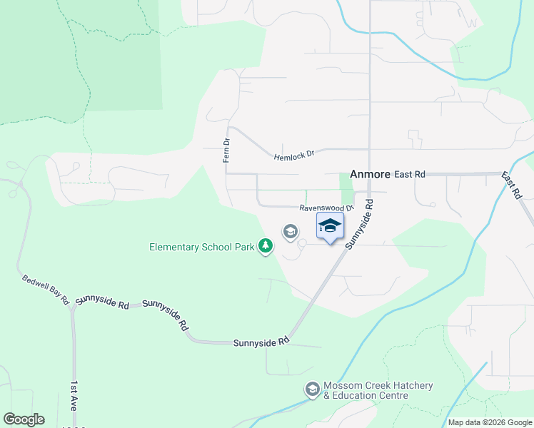 map of restaurants, bars, coffee shops, grocery stores, and more near 1056 Ravenswood Drive in Anmore