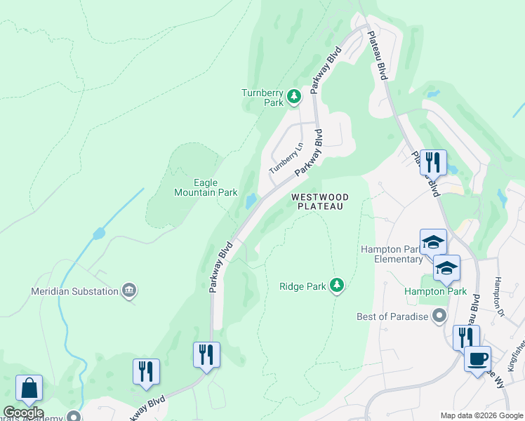 map of restaurants, bars, coffee shops, grocery stores, and more near 1981 Parkway Boulevard in Coquitlam