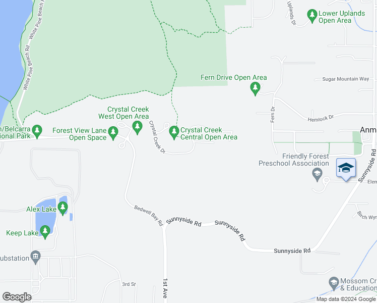 map of restaurants, bars, coffee shops, grocery stores, and more near 1483 Crystal Creek Drive in Anmore