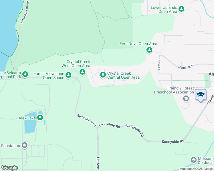 map of restaurants, bars, coffee shops, grocery stores, and more near 1497 Crystal Creek Drive in Anmore