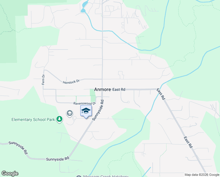 map of restaurants, bars, coffee shops, grocery stores, and more near 2625 East Road in Anmore