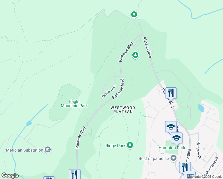 map of restaurants, bars, coffee shops, grocery stores, and more near Turnberry Lane in Coquitlam