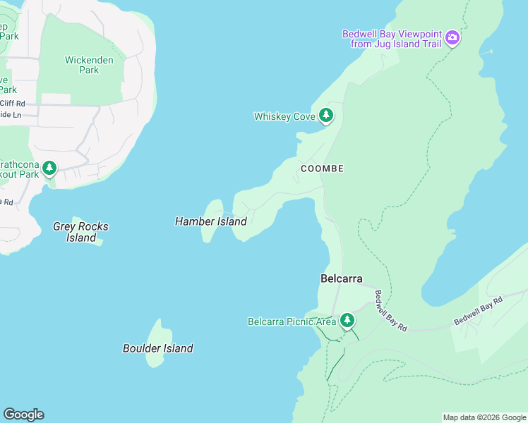 map of restaurants, bars, coffee shops, grocery stores, and more near 174 Turtlehead Road in Belcarra