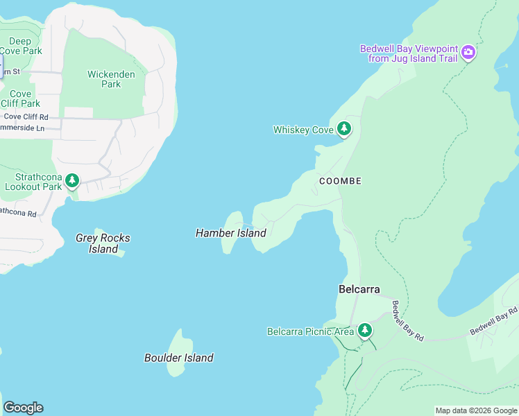 map of restaurants, bars, coffee shops, grocery stores, and more near 165 Turtlehead Road in Belcarra
