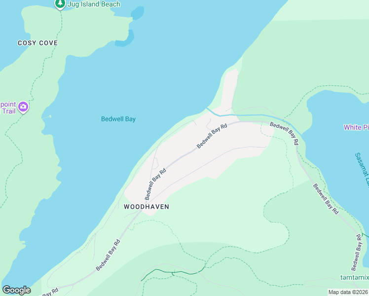 map of restaurants, bars, coffee shops, grocery stores, and more near 3543 Bedwell Bay Road in Belcarra