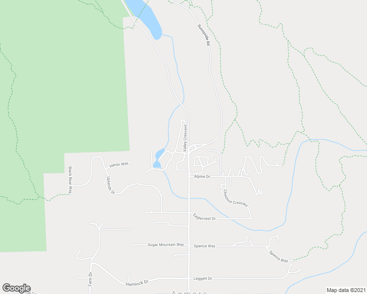 map of restaurants, bars, coffee shops, grocery stores, and more near 3 Valley Crescent in Anmore