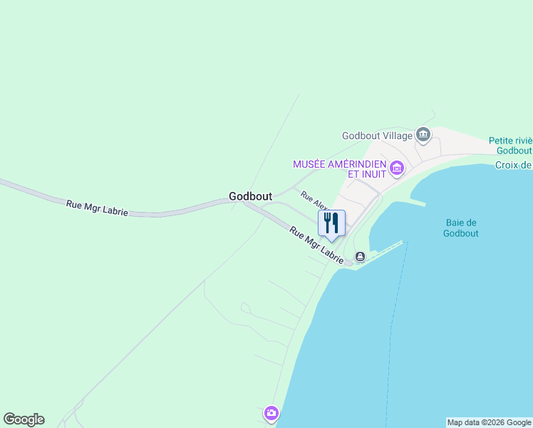 map of restaurants, bars, coffee shops, grocery stores, and more near 101 Rue Conrad in Godbout