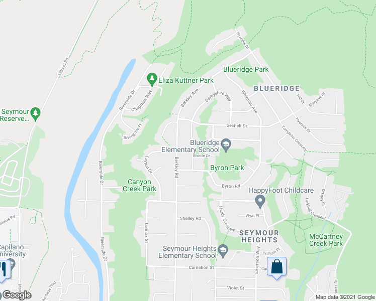 map of restaurants, bars, coffee shops, grocery stores, and more near 2534 Bronte Drive in North Vancouver