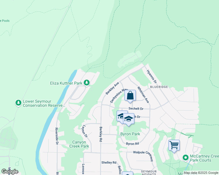 map of restaurants, bars, coffee shops, grocery stores, and more near 2251 Berkley Avenue in North Vancouver