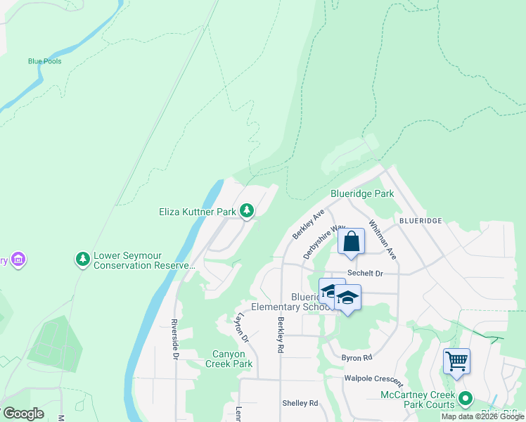map of restaurants, bars, coffee shops, grocery stores, and more near 2336 Treetop Lane in North Vancouver