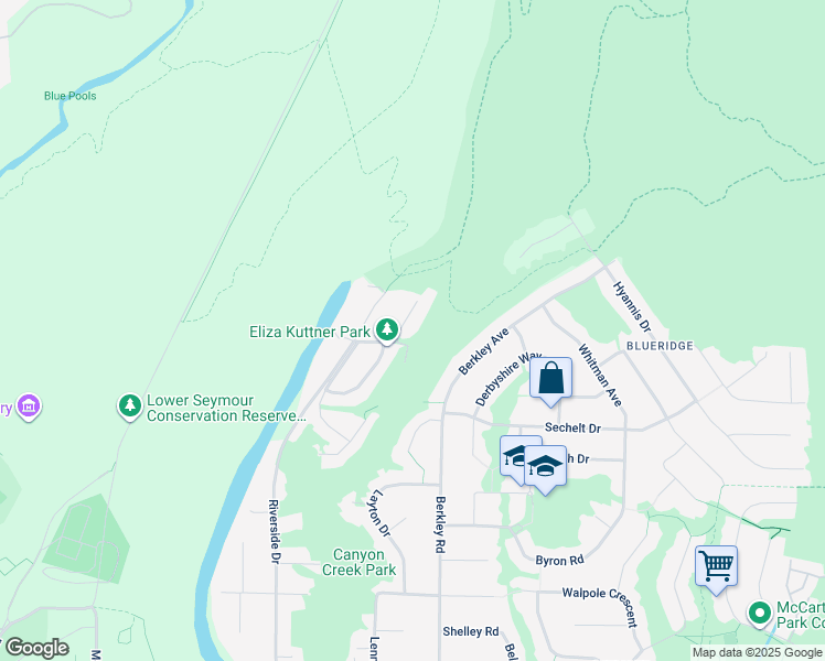 map of restaurants, bars, coffee shops, grocery stores, and more near 2336 Treetop Lane in North Vancouver