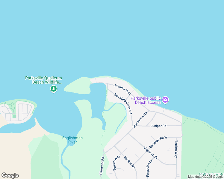 map of restaurants, bars, coffee shops, grocery stores, and more near 787 San Malo Crescent in Parksville