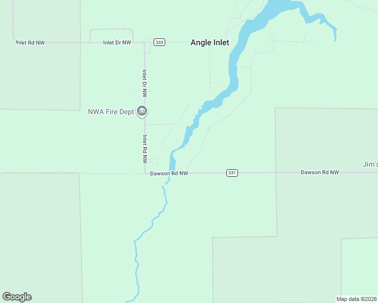 map of restaurants, bars, coffee shops, grocery stores, and more near 17221 East Pine Drive in Angle Inlet