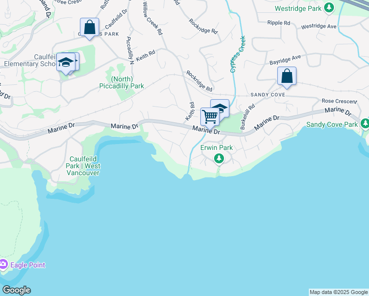 map of restaurants, bars, coffee shops, grocery stores, and more near 4379 Ross Street in Vancouver