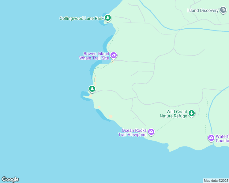 map of restaurants, bars, coffee shops, grocery stores, and more near 1840 Lighthouse Lane in Bowen Island