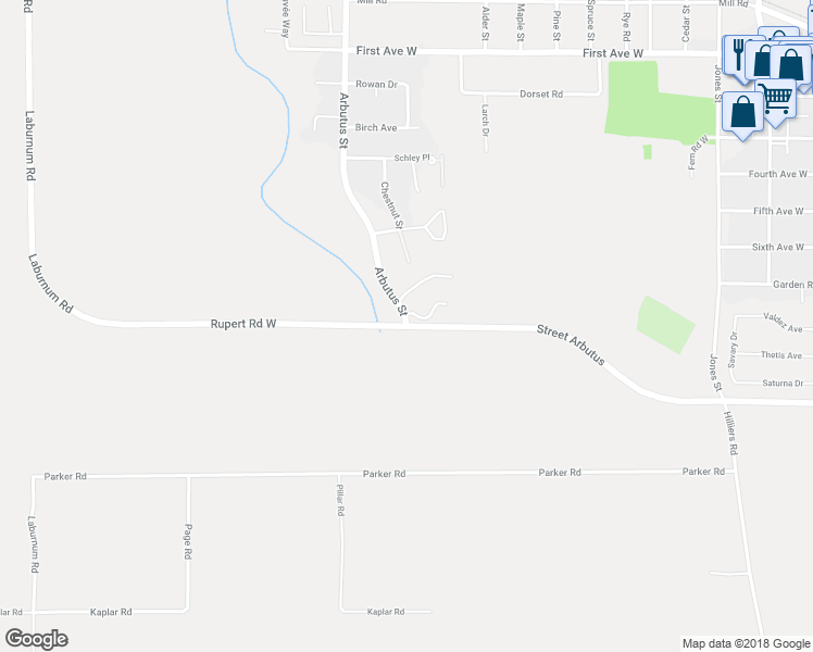 map of restaurants, bars, coffee shops, grocery stores, and more near 870 Rupert Road West in Qualicum Beach