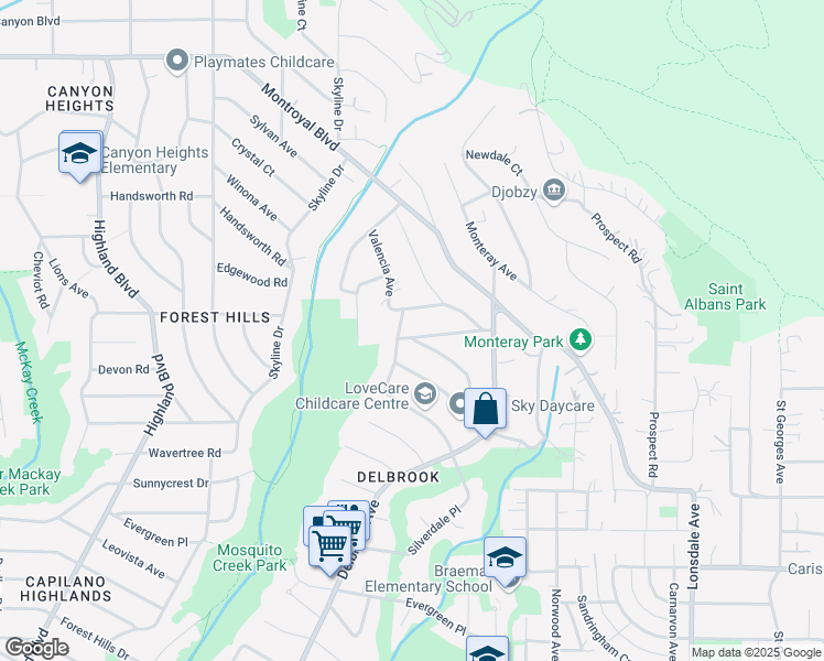 map of restaurants, bars, coffee shops, grocery stores, and more near 528 Hermosa Avenue in North Vancouver